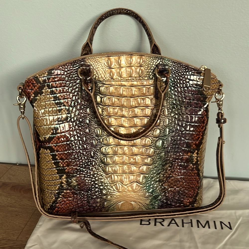 NEW - Brahmin Large Duxbury Satchel Genuine Leather